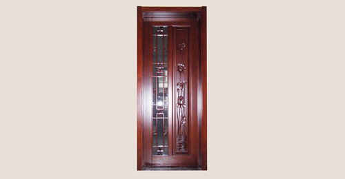 义县卧室门选红木门中式风格还是白色好